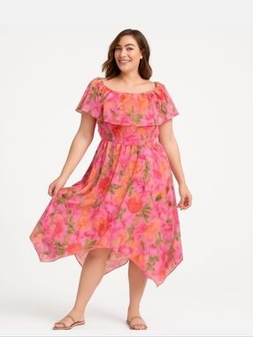 Rabbit Rabbit Rabbit Designs Floral Ruffle Dress.